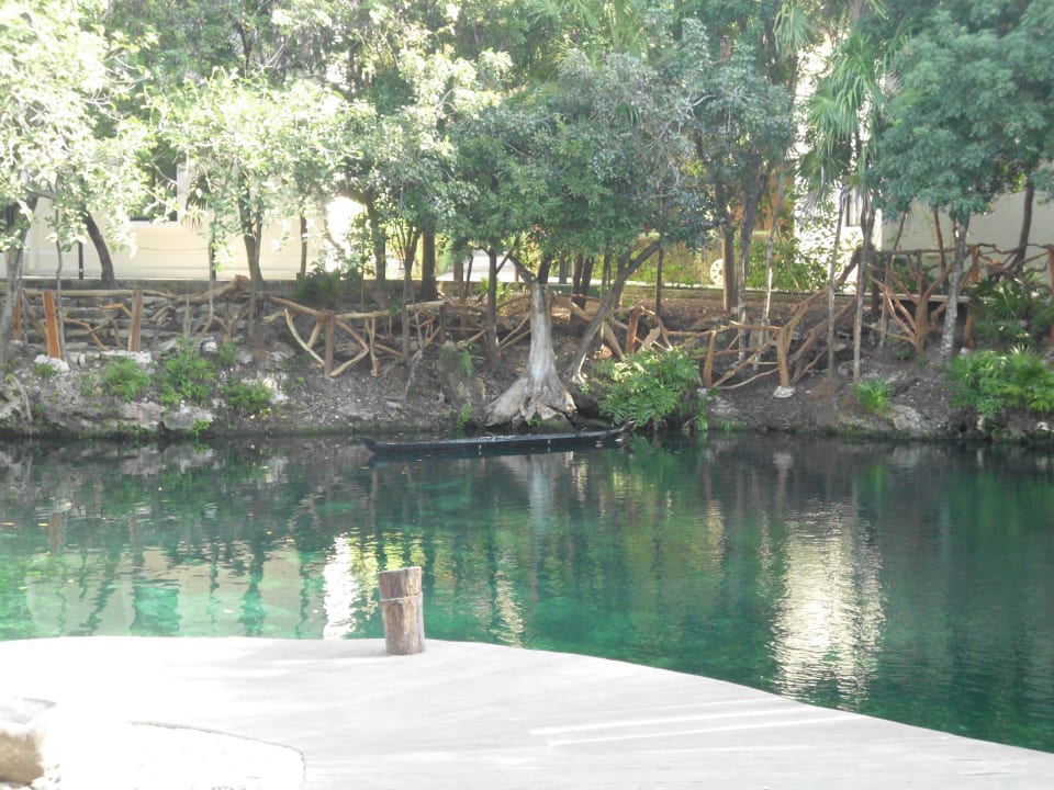 Cenote auf der Anlage Sandos Caracol Eco Resort