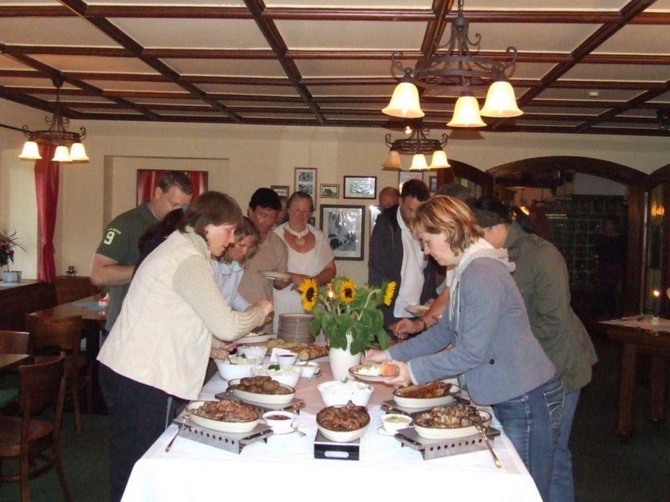 Unser Buffet am Abend Hotel Zum Kranichsee & Nebenhaus
