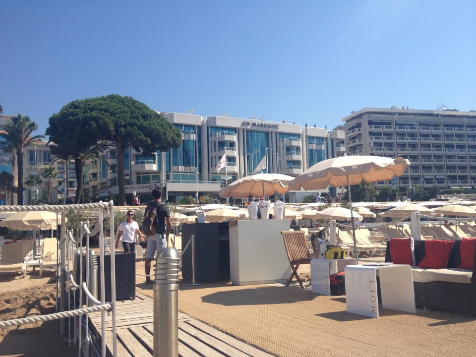 Baoli Beach, Holzsteg Hotel JW Marriott Cannes