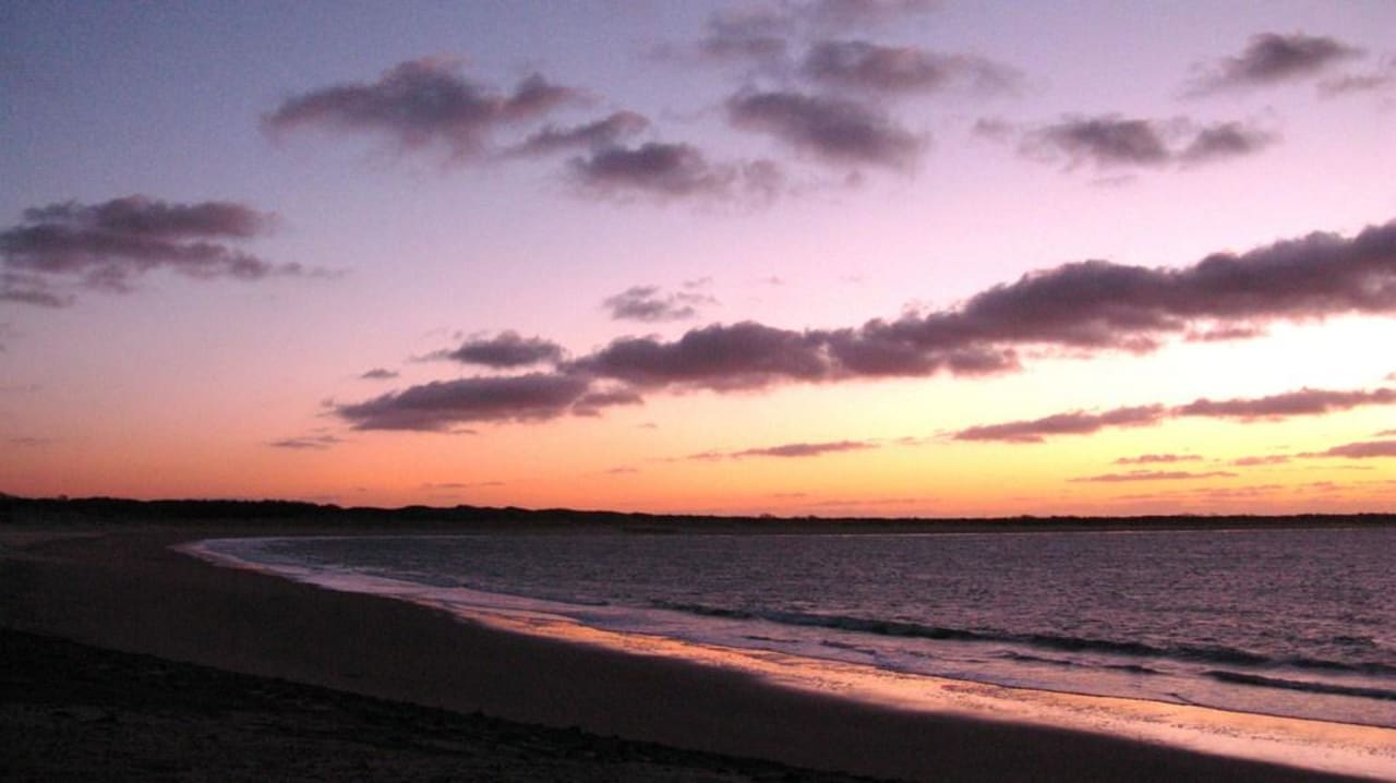 Der Meeresstrand am Abend Center Parcs Port Zélande