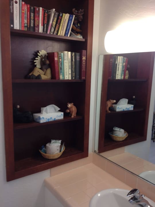 Library in bathroom Motel Miners Inn