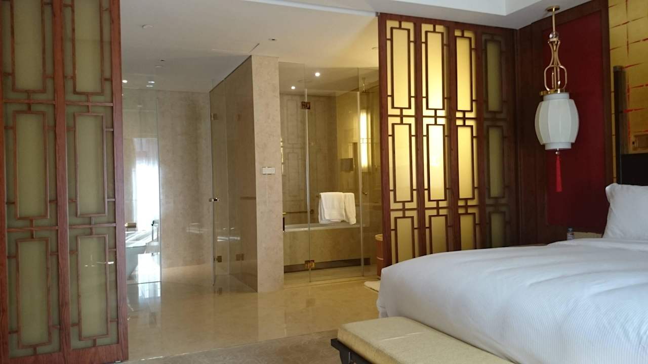 Blick vom Schreibtisch Hilton Tianjin Eco-City