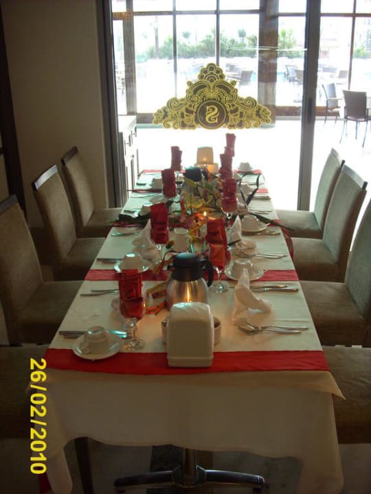 Geburtstagstisch Deko Hotel Sultan of Side
