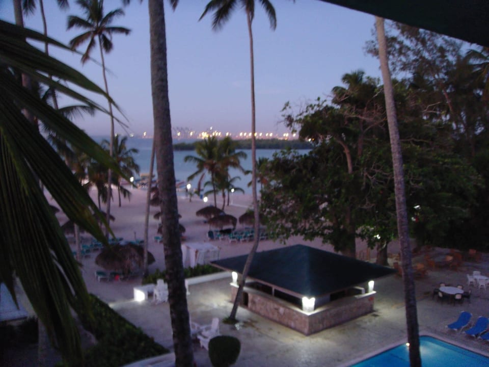 Ausblick von superior zimmer auf hotelbaar whala!boca chica