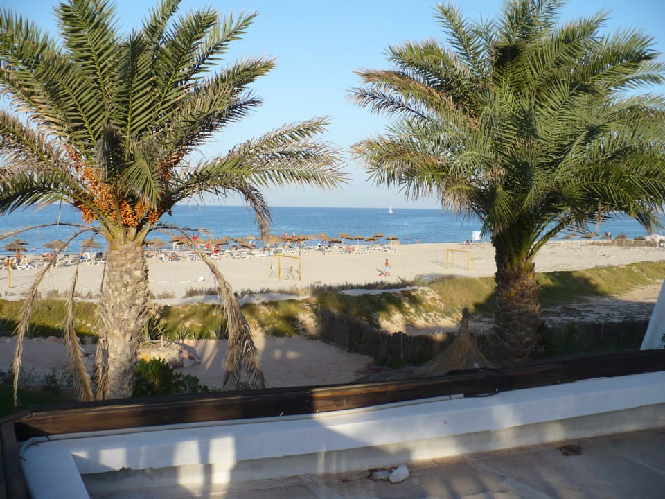Blick von der Dachterrasse der Poolbar Hotel Meninx Djerba