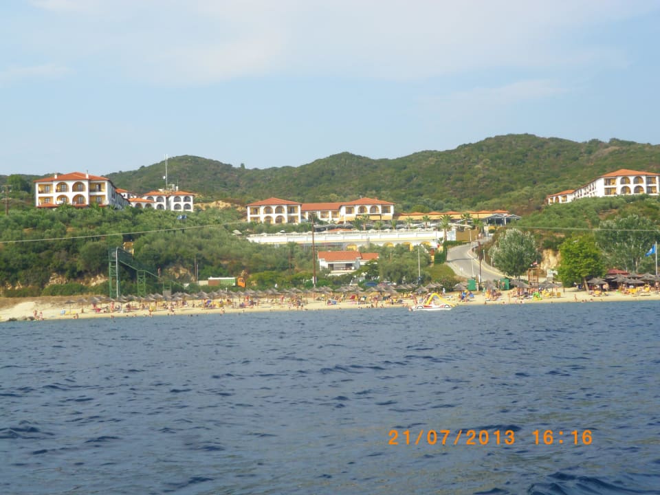 Vom Meer aus geknipst Akrathos Beach Hotel