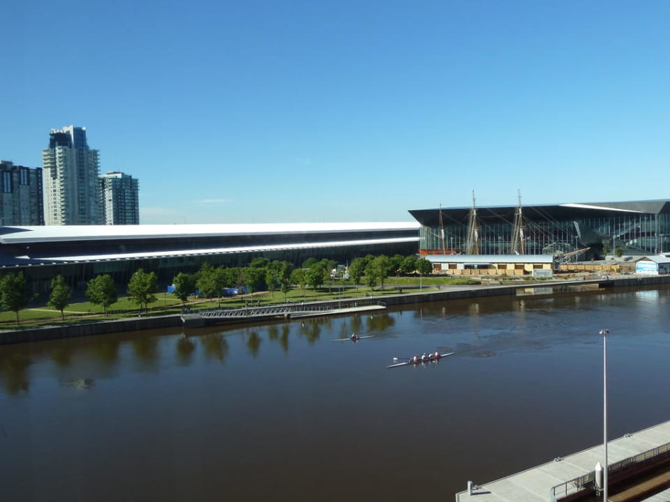 Blick vom Zimmer Hotel Crowne Plaza Melbourne