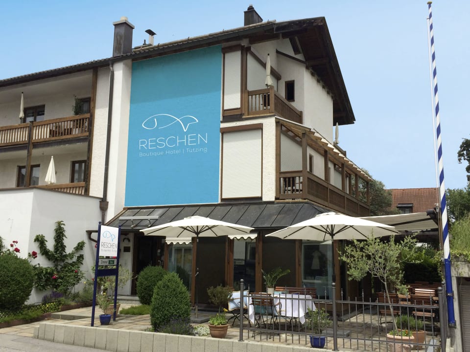 Hausansicht Boutique Hotel Reschen