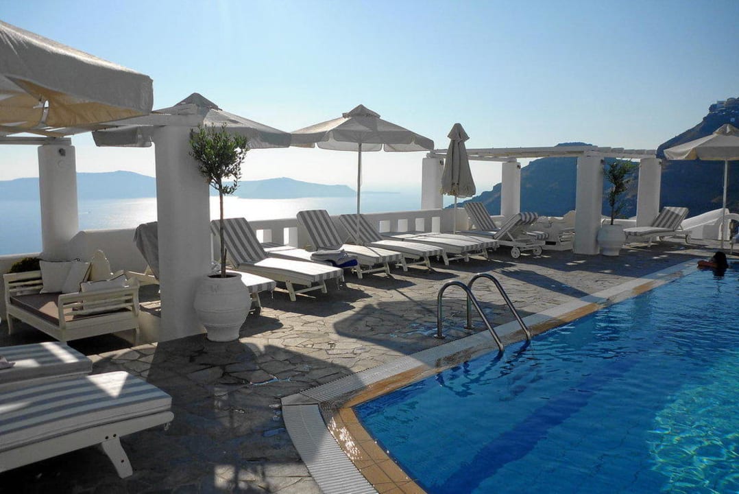 Pool im Abendlicht Hotel Agali Houses