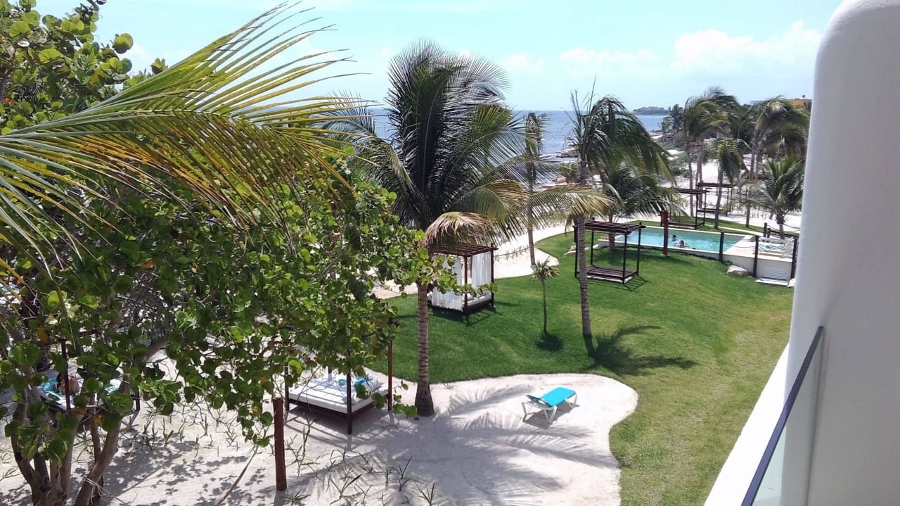 Vom Balkon Haus 4 Richtung Süden Akumal Bay Beach & Wellness Resort