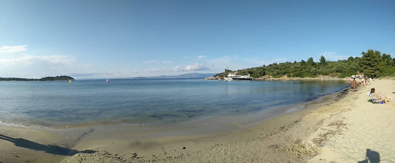 Plaża - zatoka Chrousso Hotel Chrousso Village