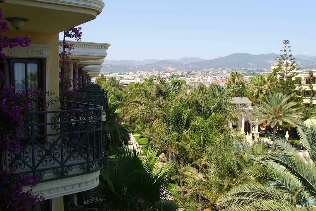 Blick vom Balkon zum Speisessal Hotel Yetkin