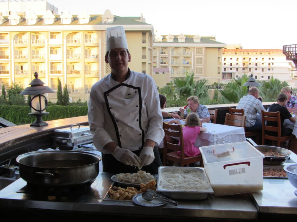 Frische Calamaris, lecker! Kamelya Fulya Hotel