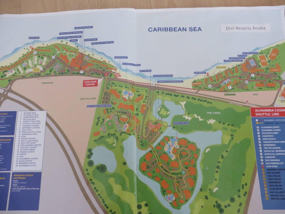 Plan Der Ganzen Divi Anla Divi Village Golf And Beach Resort Oranjestad Stadt 2485