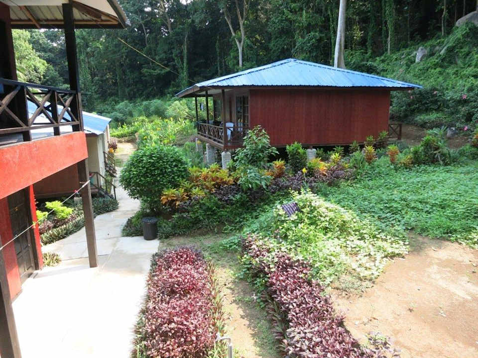 Ausblick vom Zimmereingang Tenggol Island Beach Resort