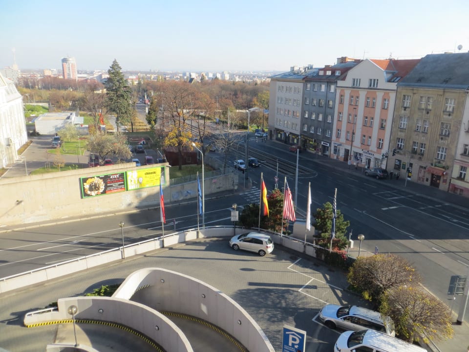 Ausblick auf die Straße Hotel Don Giovanni Prague