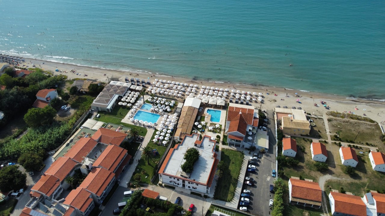 Ausblick Acharavi Beach Hotel