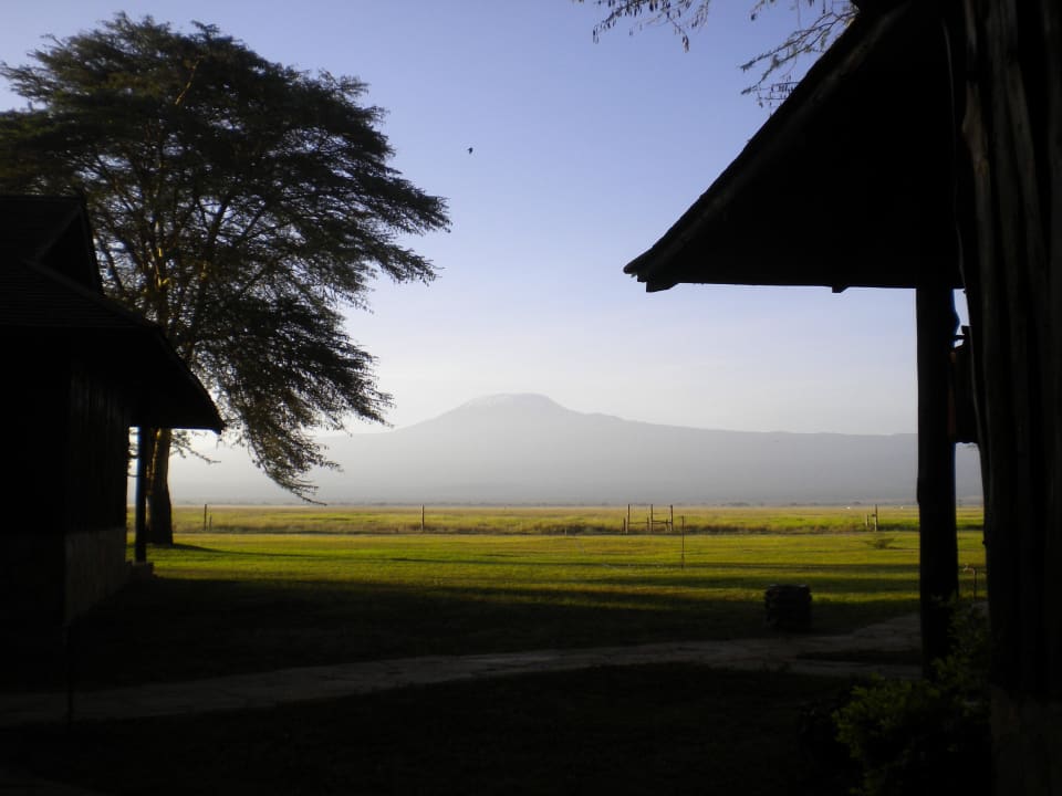 Wach werden mit Blick auf den Kili Ol Tukai Lodge