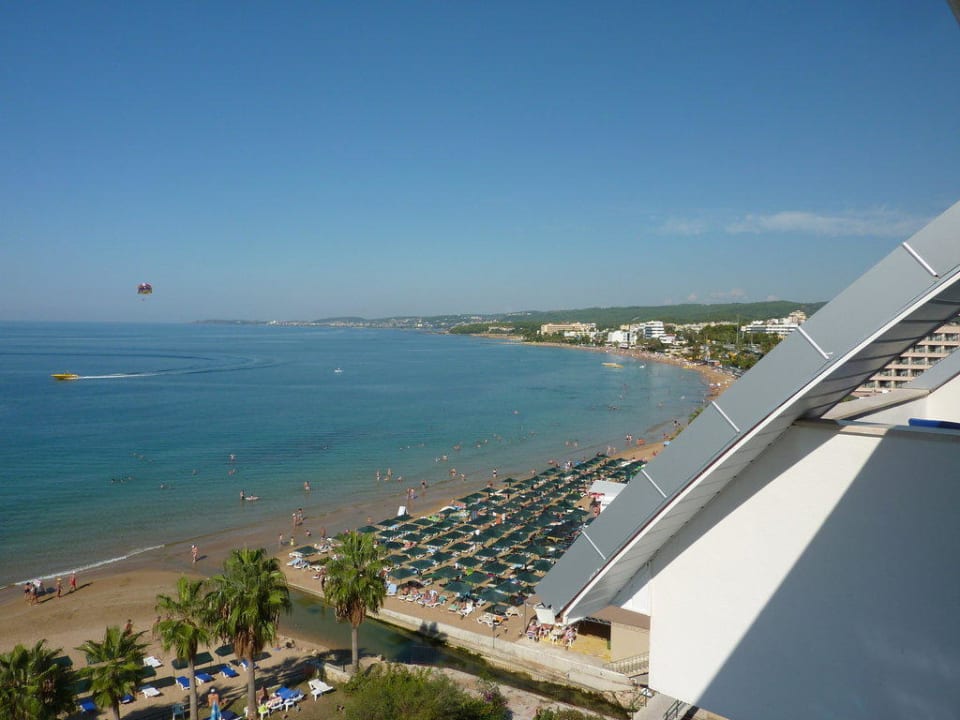 Sicht vom 5. Stock nach rechts Venessa Beach Hotel