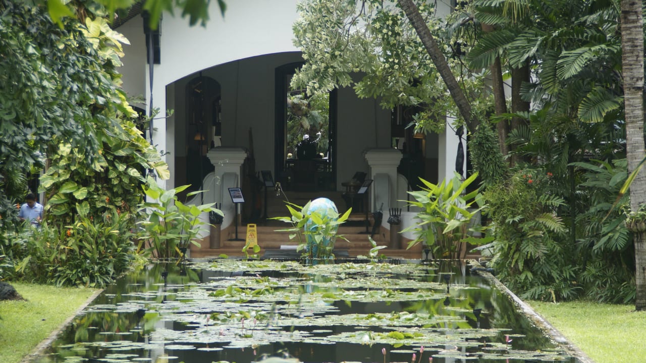 Blick zurück zum Eingang Anantara Bophut Koh Samui Resort