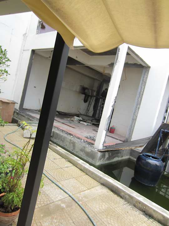 Bauarbeiten im Hotel Escudo Music Hotel Samui