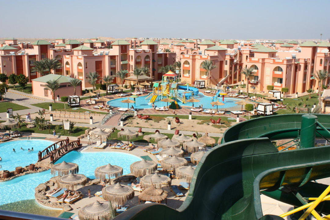 Ausblick von den Rutschen Pickalbatros Aqua Park Resort - Hurghada