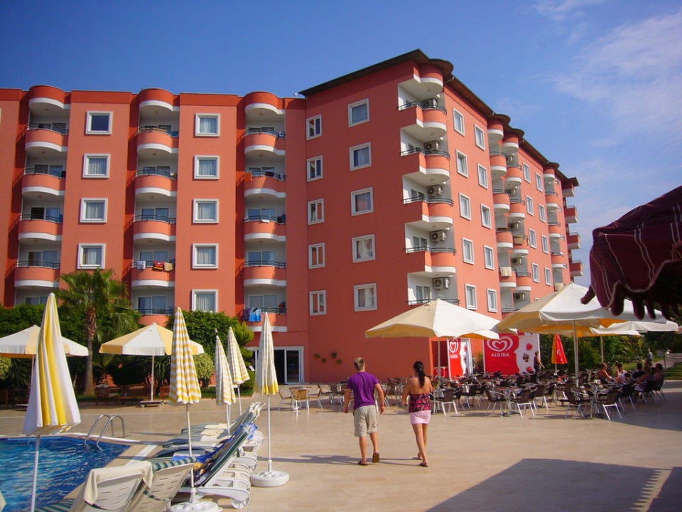 Von meiner Liege aus gesehen Hotel Royal Garden Beach