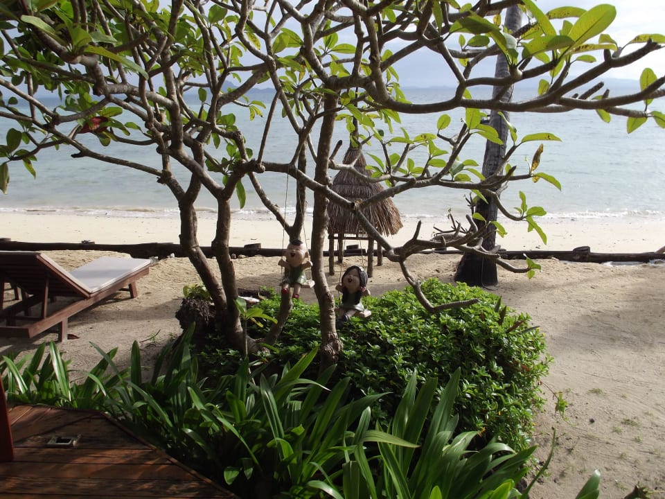 Vor dem Restaurant Hotel Thapwarin Resort