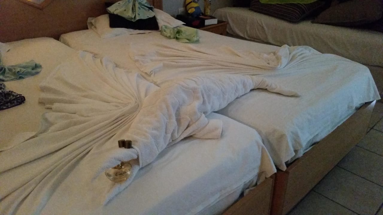 Kunstwerke aus Handtüchern hehe Hotel Djerba Resort