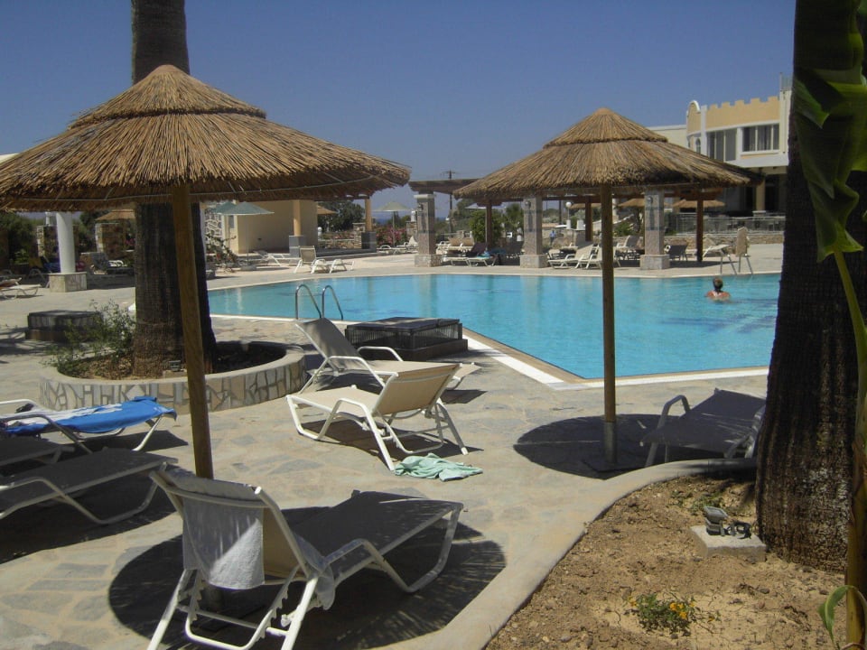 Unterer Pool ohne Animation Hotel Kouros Palace