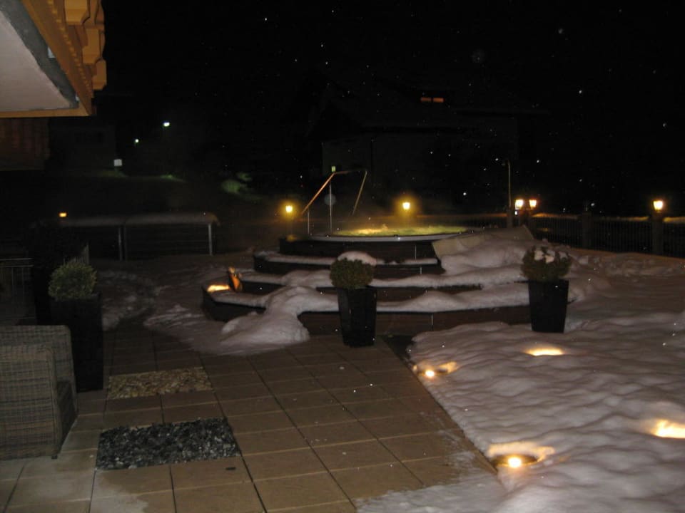 Whirlpool im Schnee! Hotel Vermala