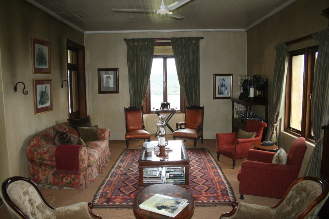 Wohnzimmer im Gorah Camp Hotel Gorah Elephant Reserve