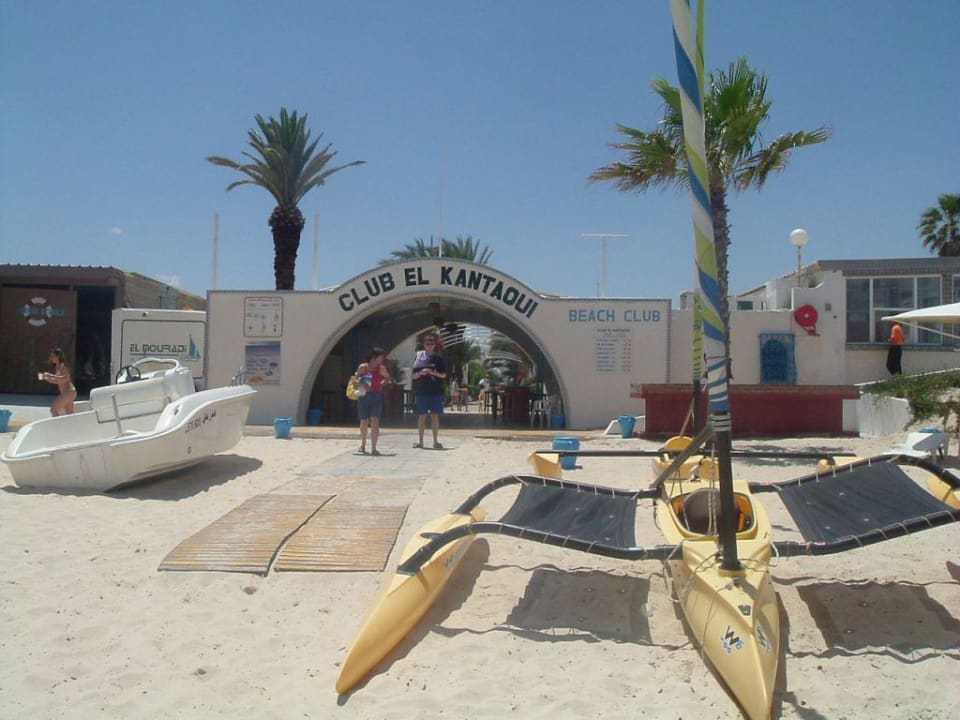 Hoteleingang vom Strand aus El Mouradi Club Kantaoui
