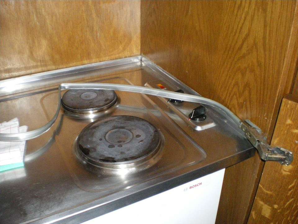 Miniküche des Grauens Appartementhotel Haus Berghof