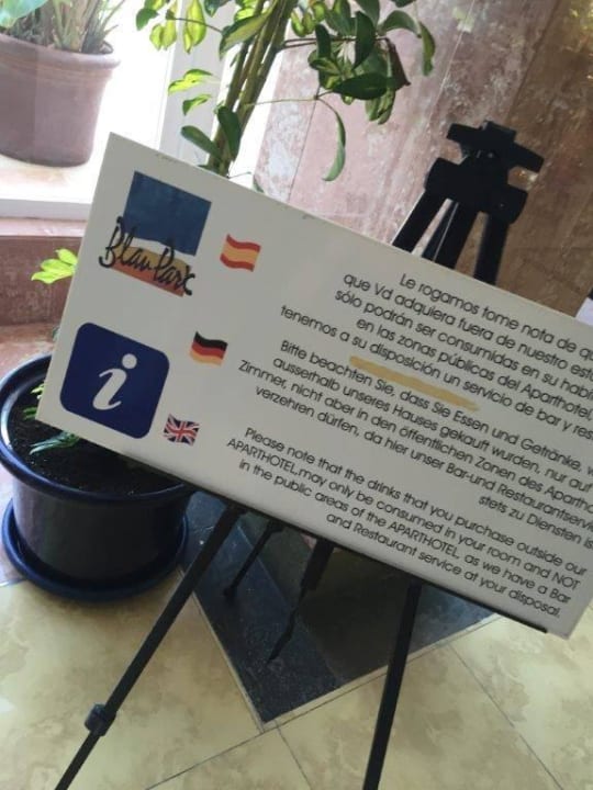 Hinweis Pool Hotel-Apartamentos Blau Parc