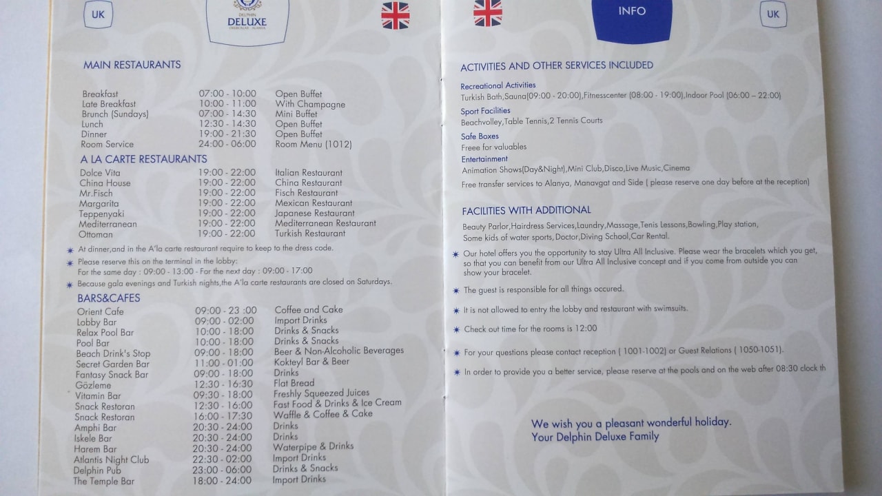 Informacje o hotelu Delphin Deluxe Resort