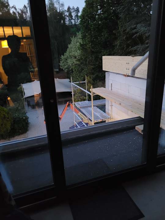 Ausblick Logis Hostellerie De La Claire Fontaine