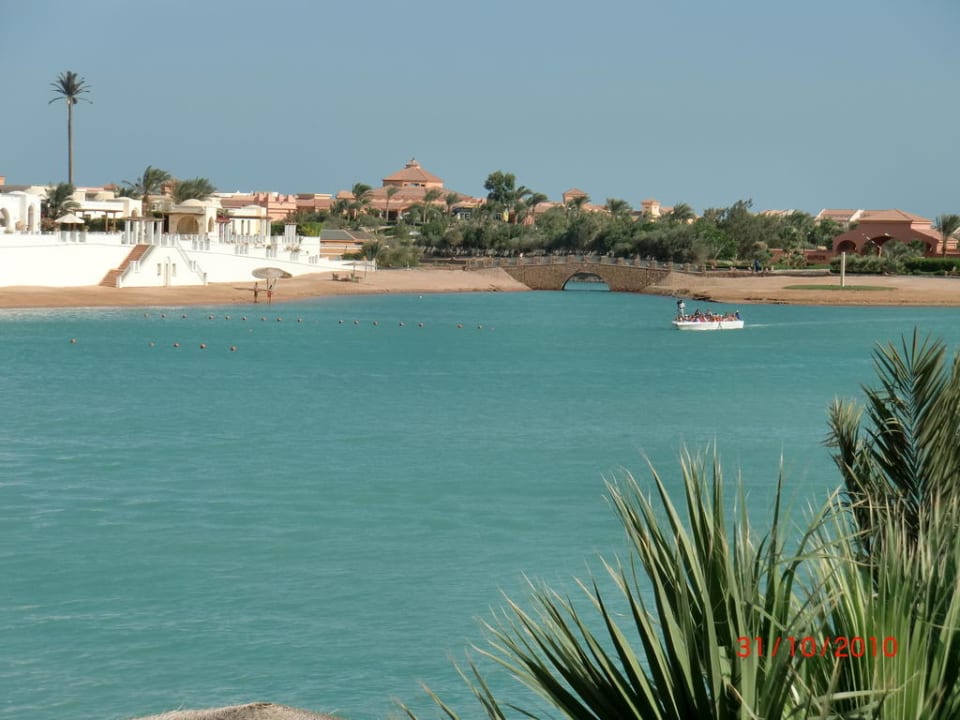 Blick vom Balkon auf die Lagune Sultan Bey Hotel, El Gouna