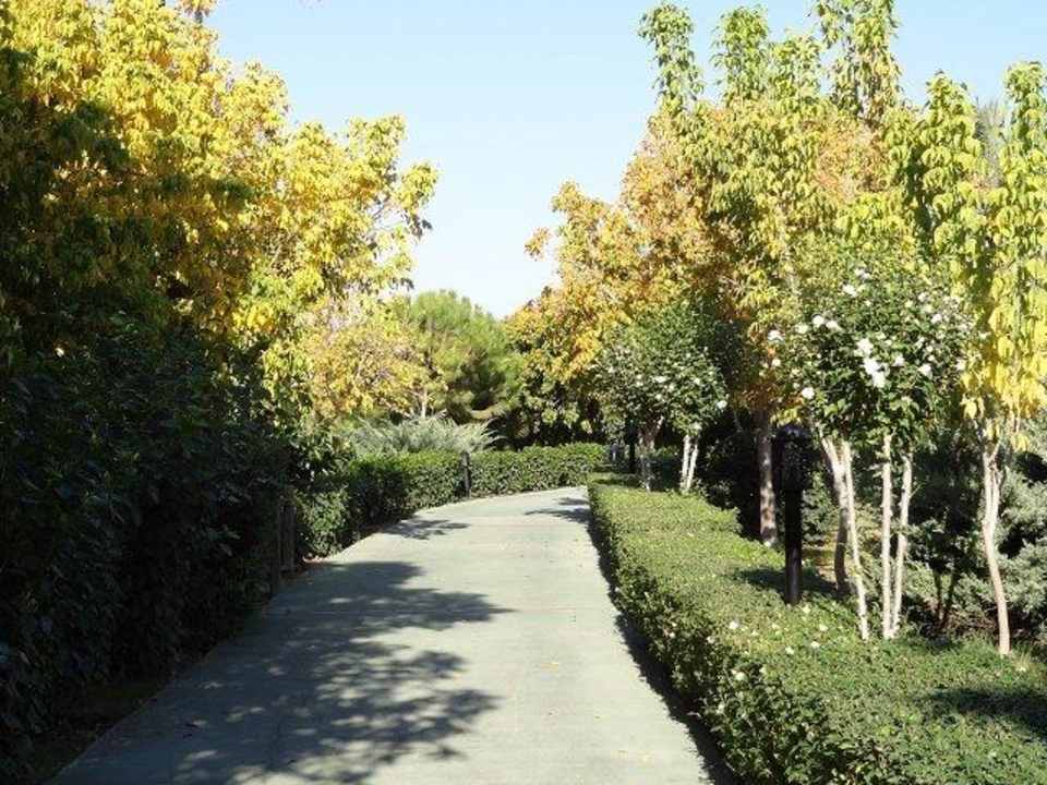 Weg durch den schönen Garten Trendy Aspendos Beach Hotel