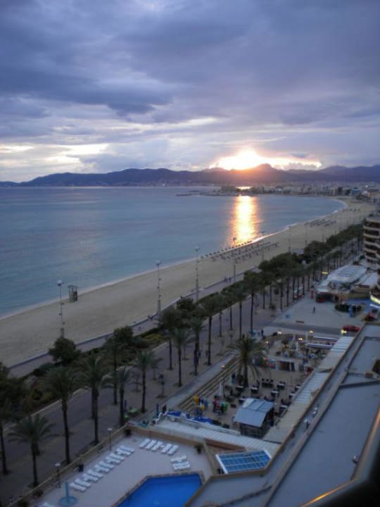 Ausblick aus dem 6. Stock allsun Hotel Pil-lari Playa