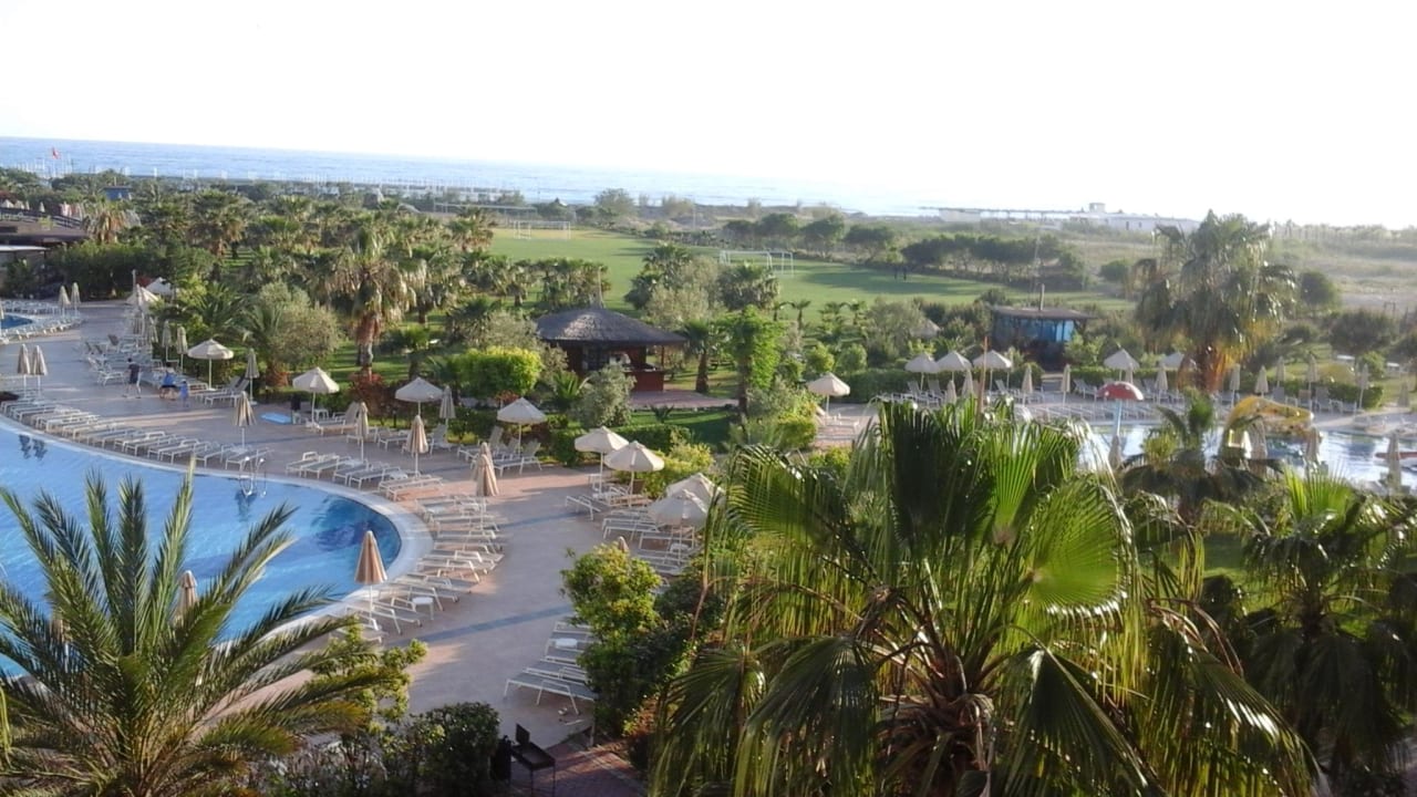 Blick vom Zimmer  Seaden Sea World Resort & Spa