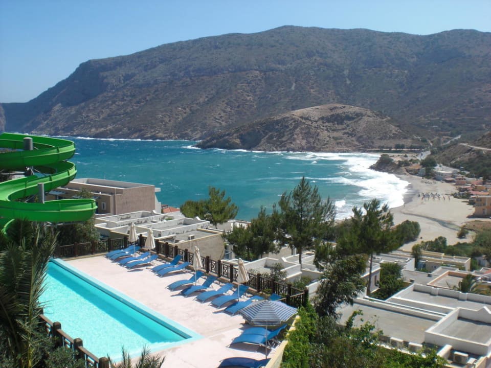 Blick vom Wasserpark Fodele Beach & Water Park Holiday Resort