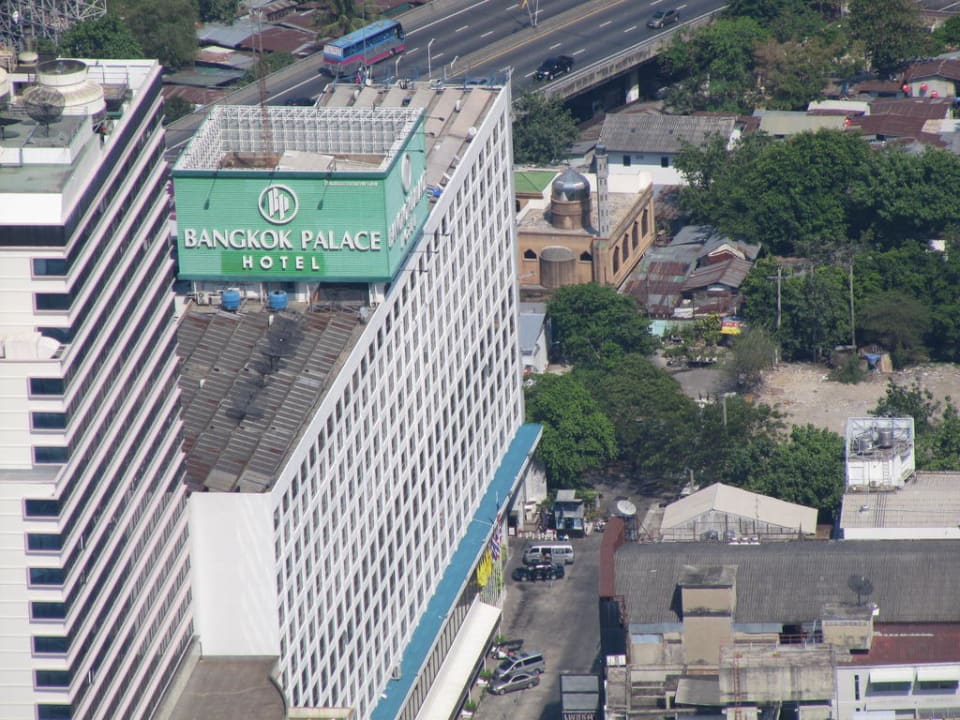 Hotel vom Bajoke Hochhaus aufgenommen Hotel Bangkok Palace
