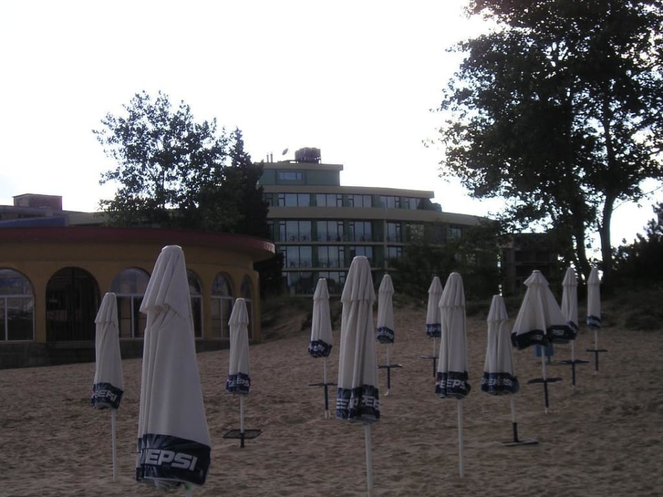 Hotel Colosseum vom Strand aus Hotel Colosseum