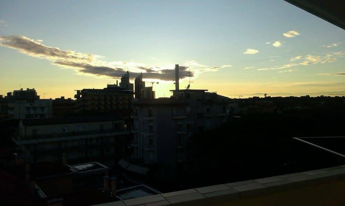 Ausblick vom Balkon auf Jesolo Hotel Mondial