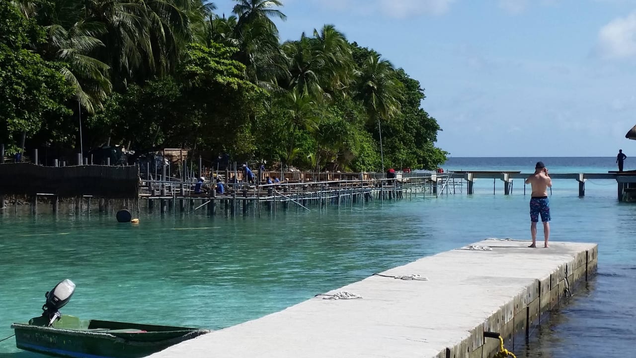 Die zweite Baustelle Fihalhohi Maldives