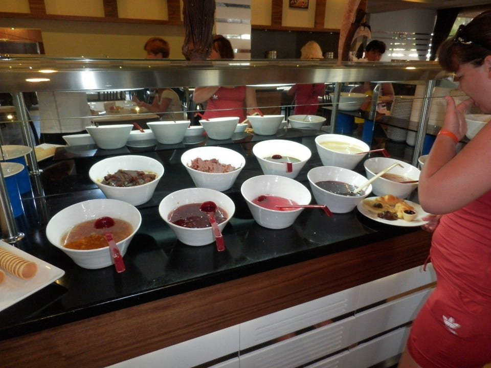 Auch am Morgen-Büffet Dizalya Palm Garden