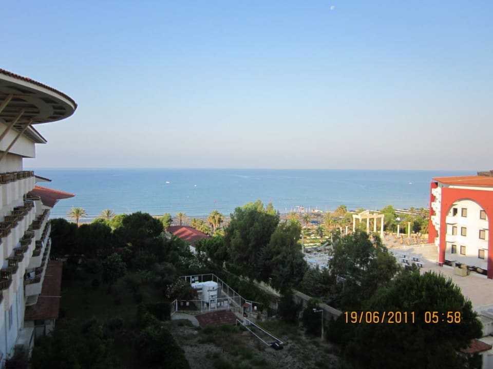 Zimmerausblick Teil Meerblick Hotel Defne Garden