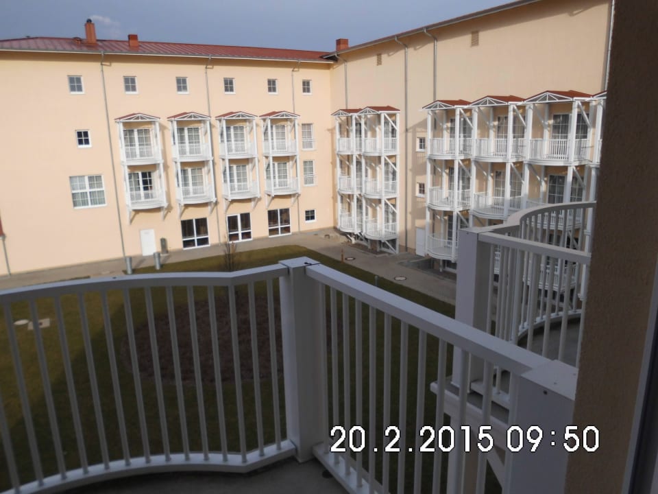 Ausblick vom Balkon von Zimmer Nr. 347 Morada Strandhotel Ostseebad Kühlungsborn