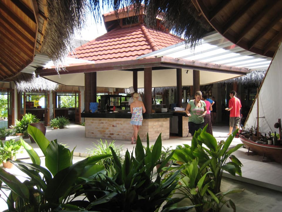 Grill im Restaurant Kuramathi Maldives